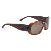 シャネル カメリア ココマーク サングラス 5113 ブラウン プラスチック レディース CHANEL 【中古】